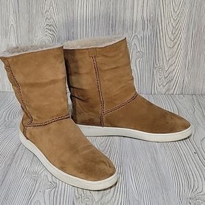 Ugg Mika Classic Sneaker Boots, Foldover, Cognac, Women's 10